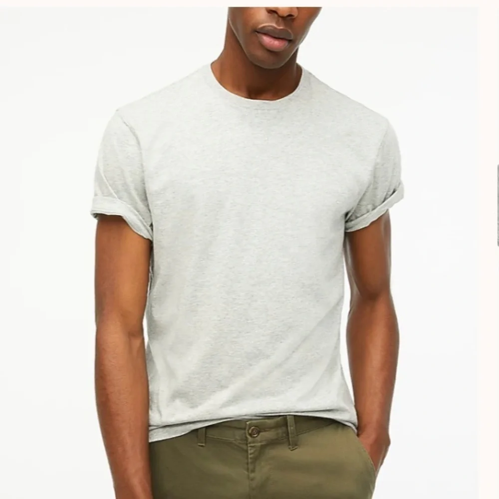 J crew heather grey Cotton washed jersey tee